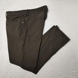 Lululemon ABC Pants Mens 34x31 Olive Green Golf 5 Pocket Stretch Casual Travel